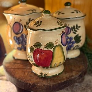 Vintage Home Trends Granada Stoneware Canister Set